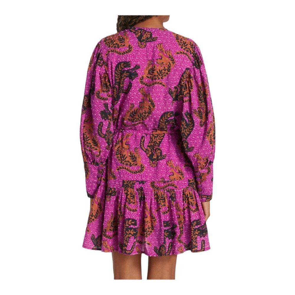 Farm Rio Pink Wild Leopards Minidress Size Large NWT - Picture 5 of 10